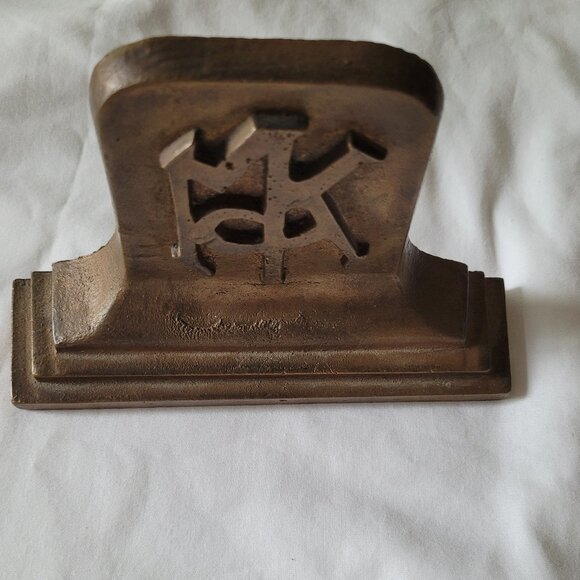 Vintage UVA McKim Hall Brass/Bronze Bookend - Picture 5 of 5